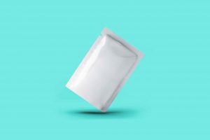 White food pouch turquoise 2 White food pouch turquoise 2
